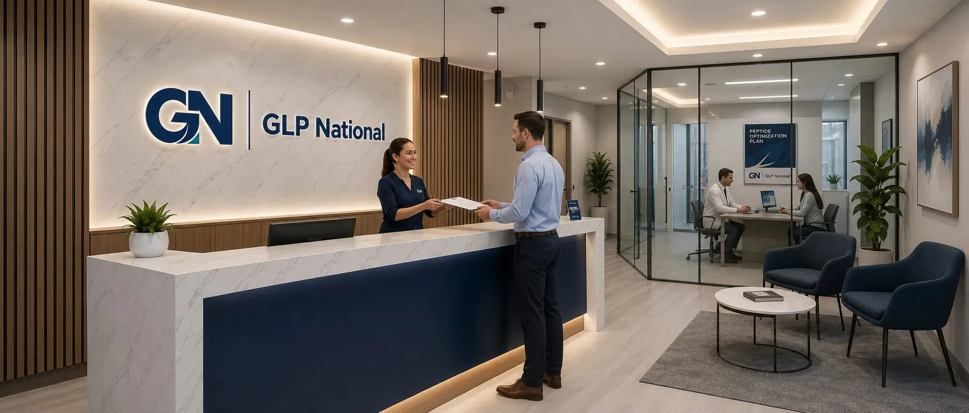 GLP National clinic reception and consultation area
