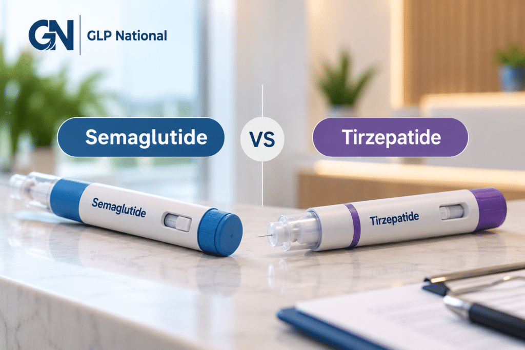 Semaglutide vs. tirzepatide weight-loss treatment options